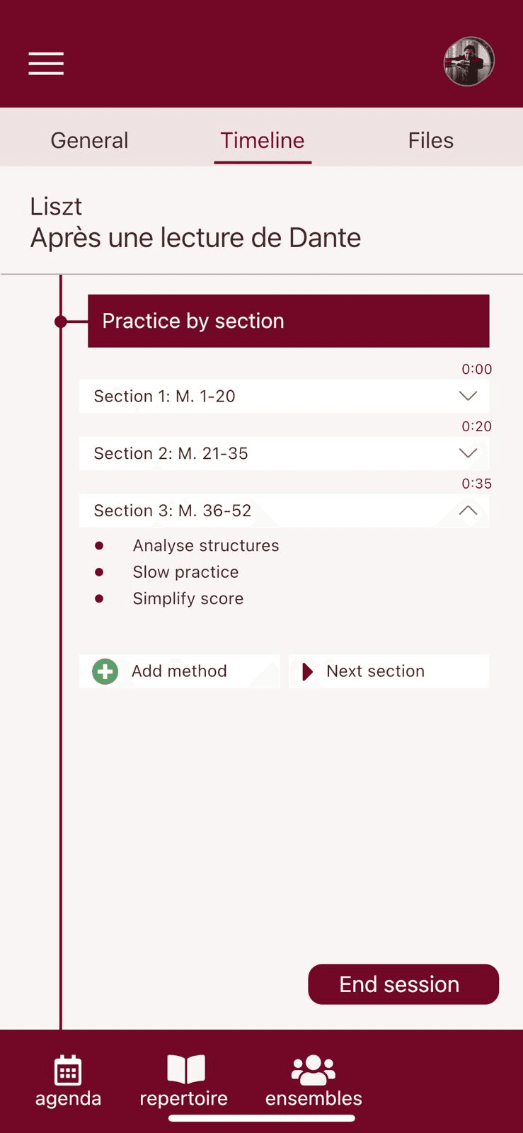 Musician's Platform tweede screenshot